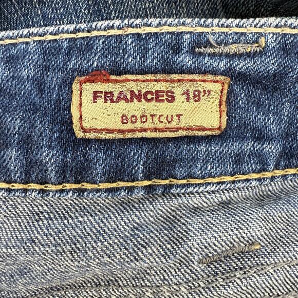 Silver Jeans Women's 18x33 Blue Frances 18" Bootcut Western Mid Rise Tall Jeans - Picture 7 of 15